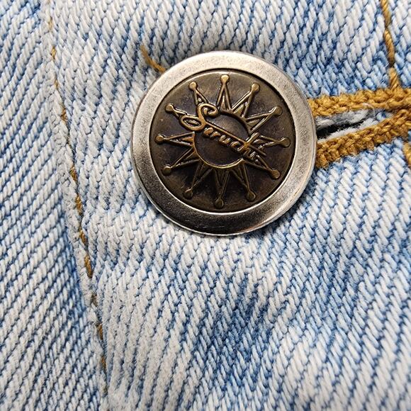 Vintage Seruchi Womens Jeans Size 20 (36x30) Button Fly Light Wash Hong Kong 80s - Picture 3 of 16